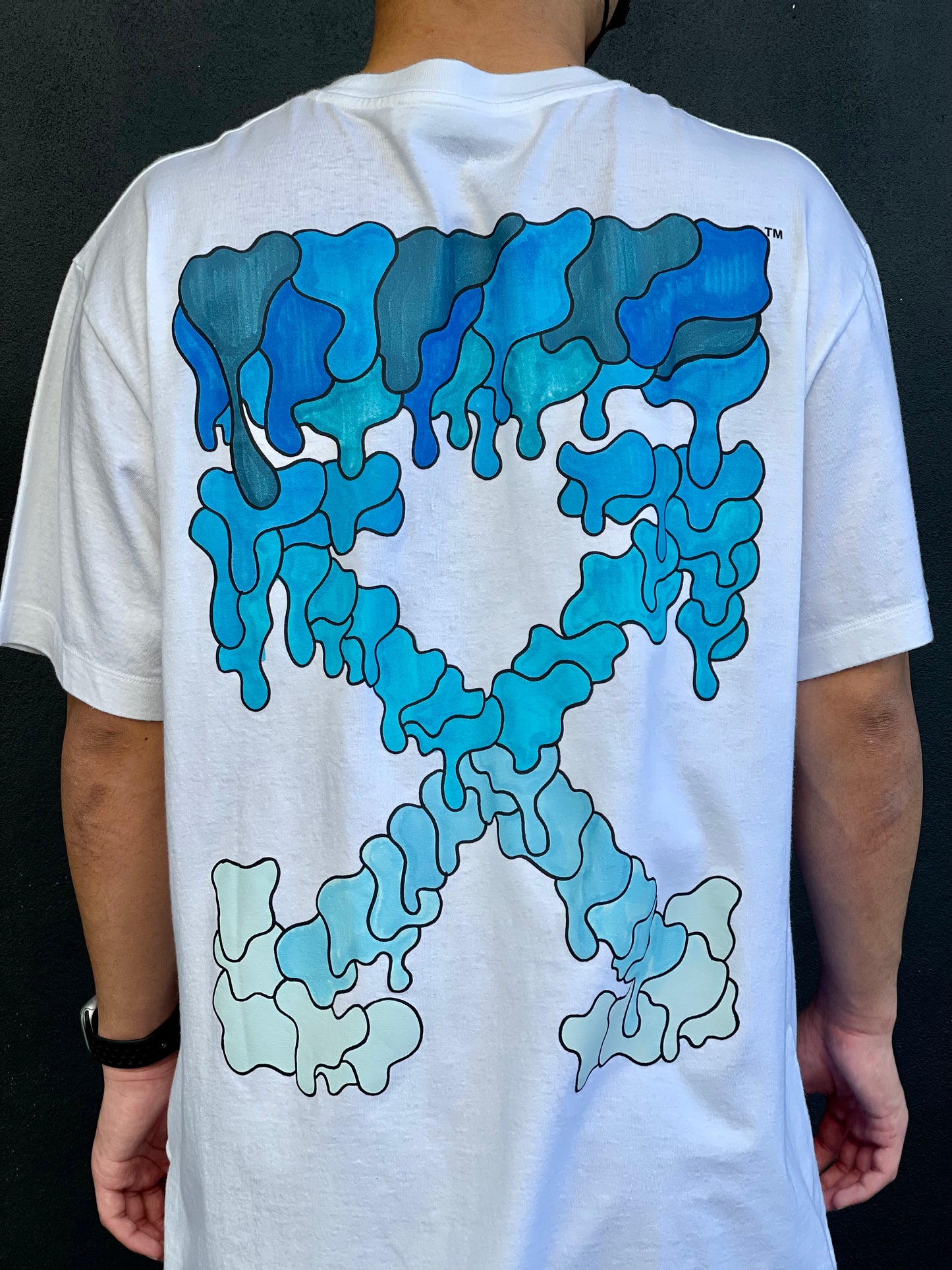OFF-WHITE BLUE MARKER S/S