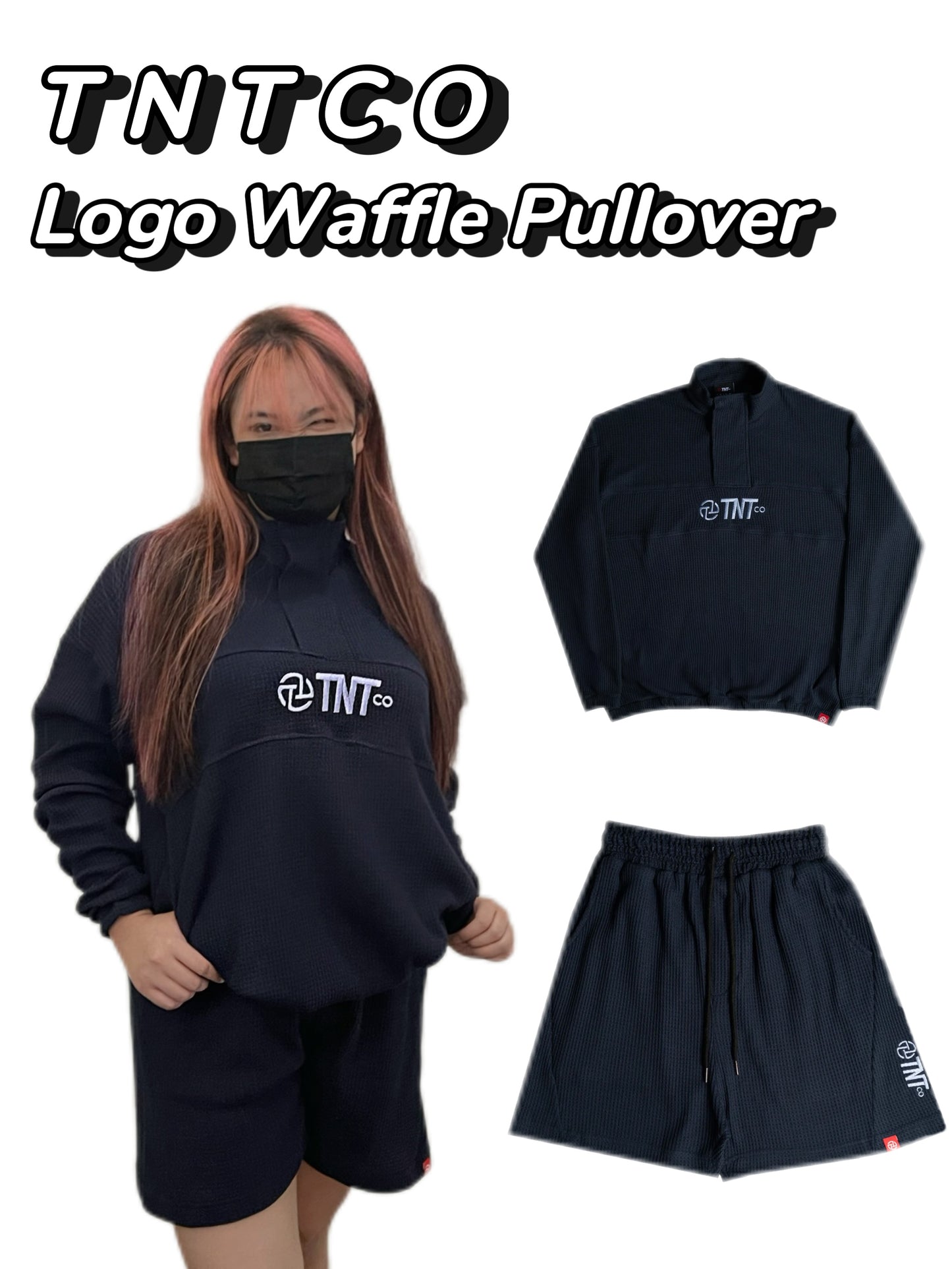 TNTCO LOGO WAFFLE SHORT