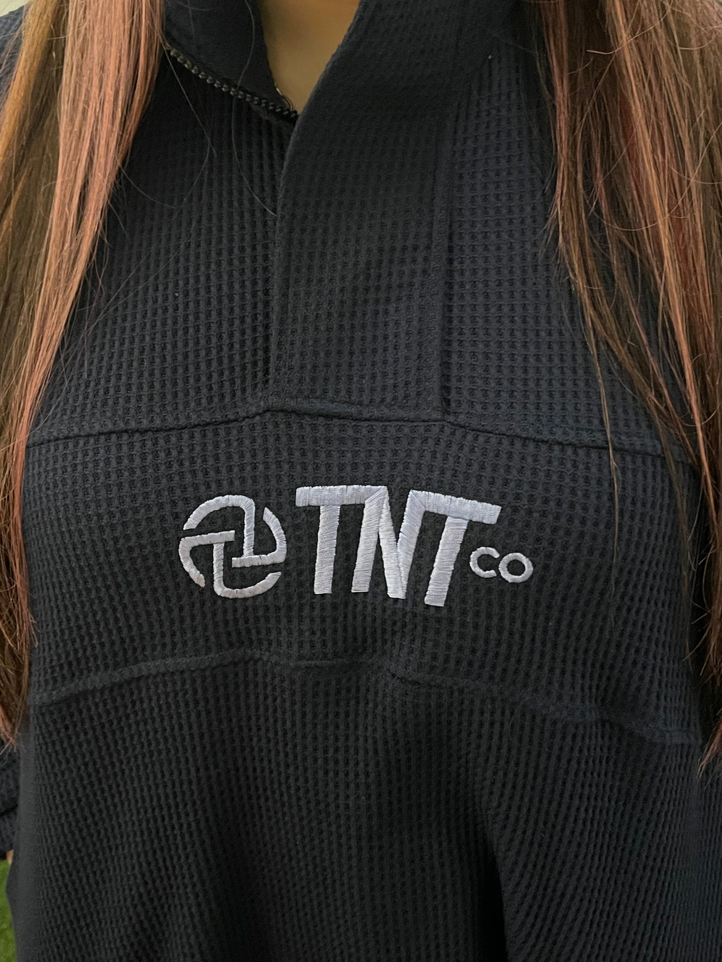 TNTCO LOGO WAFFLE PULLOVER