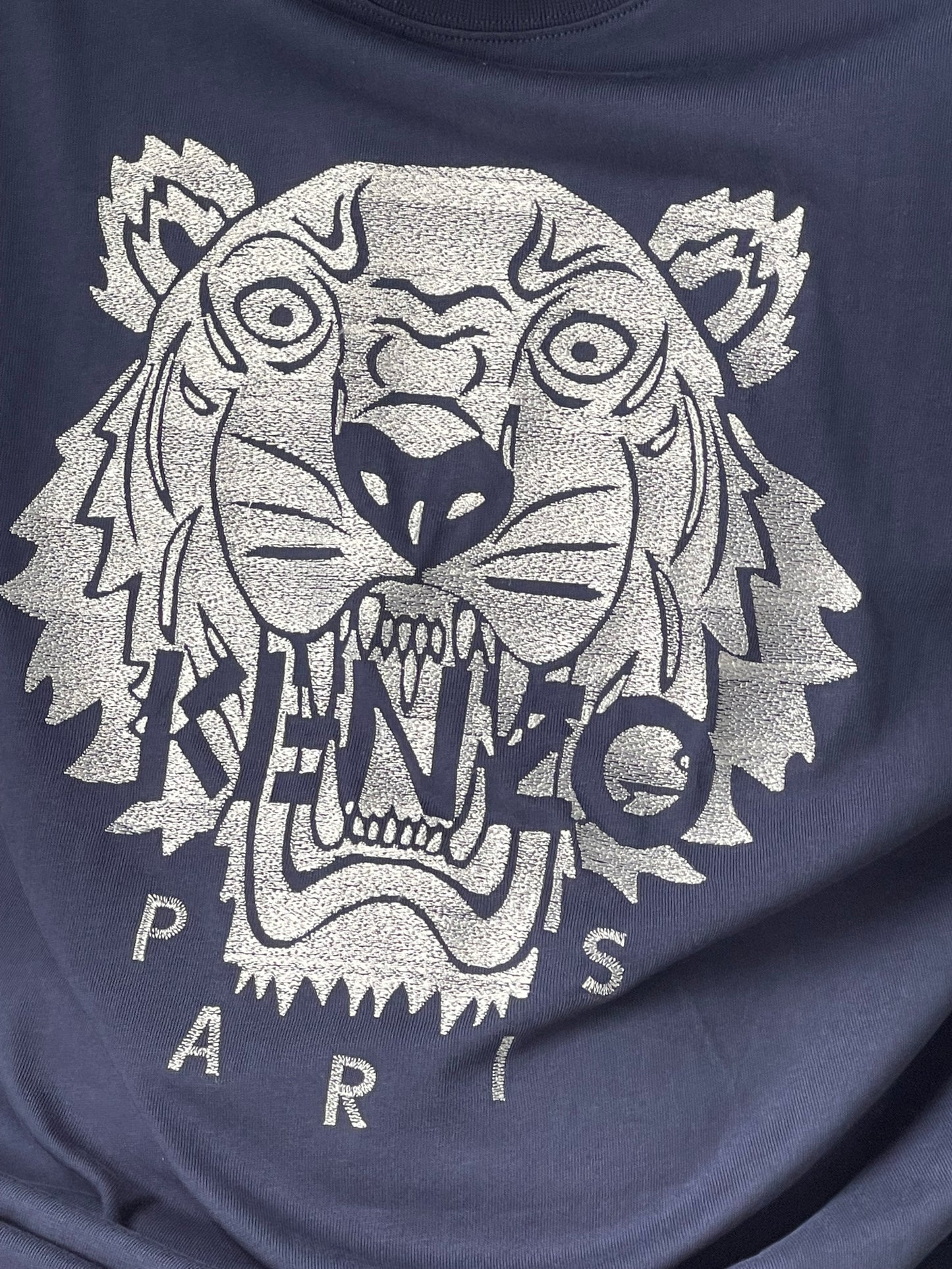 KENZO SILVER TIGER EMBROIDERED