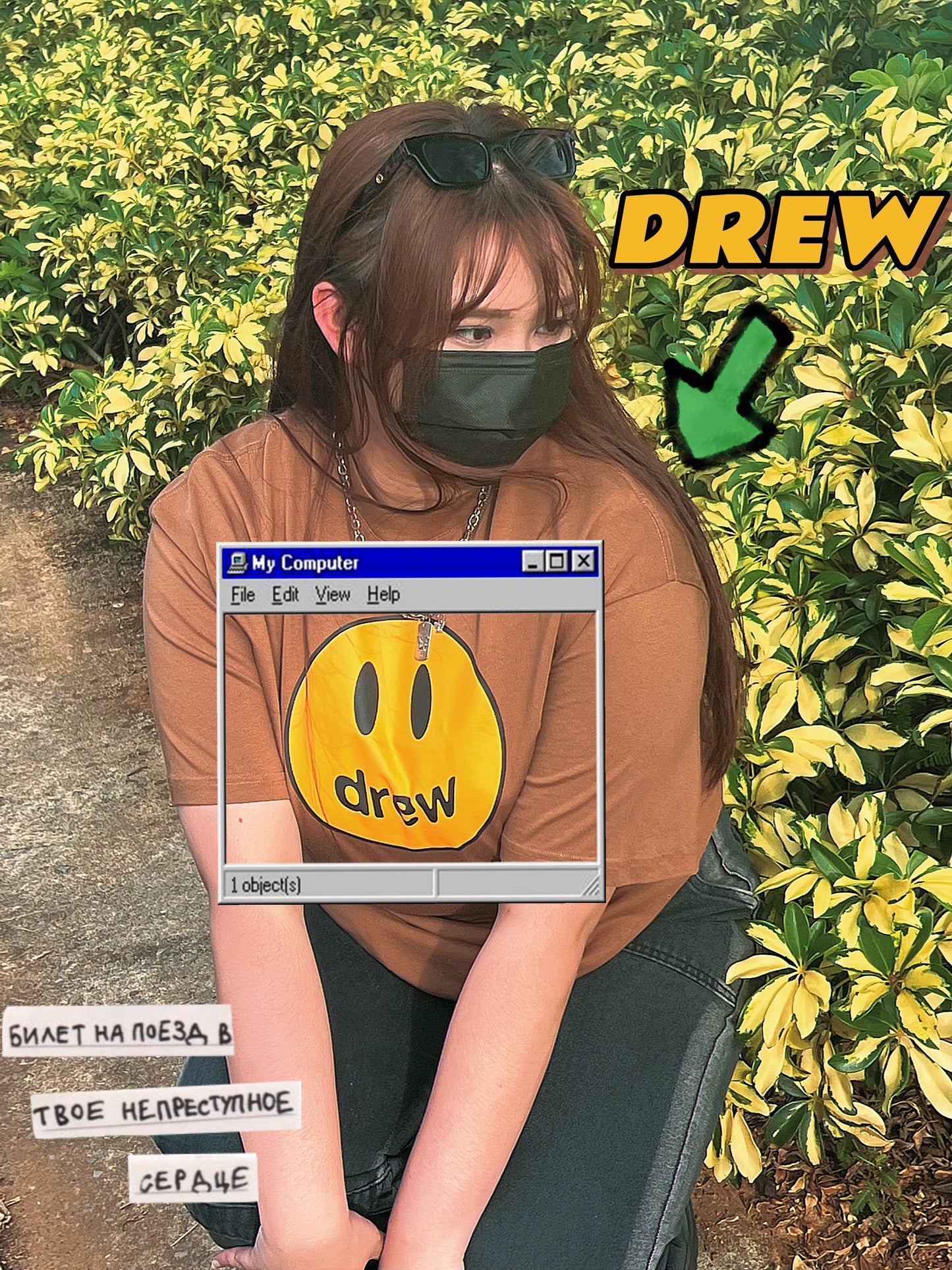 DREW HOUSE MASCOT SS TEE - DREW FACE