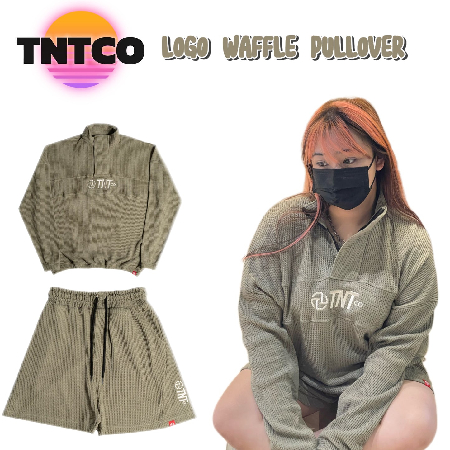 TNTCO LOGO WAFFLE SHORT