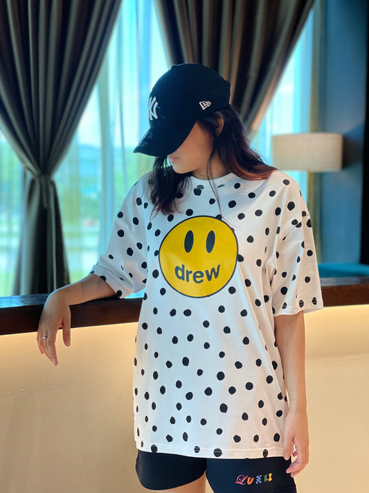 DREW HOUSE MASCOT SS TEE - POLKA DOT DREW FACE