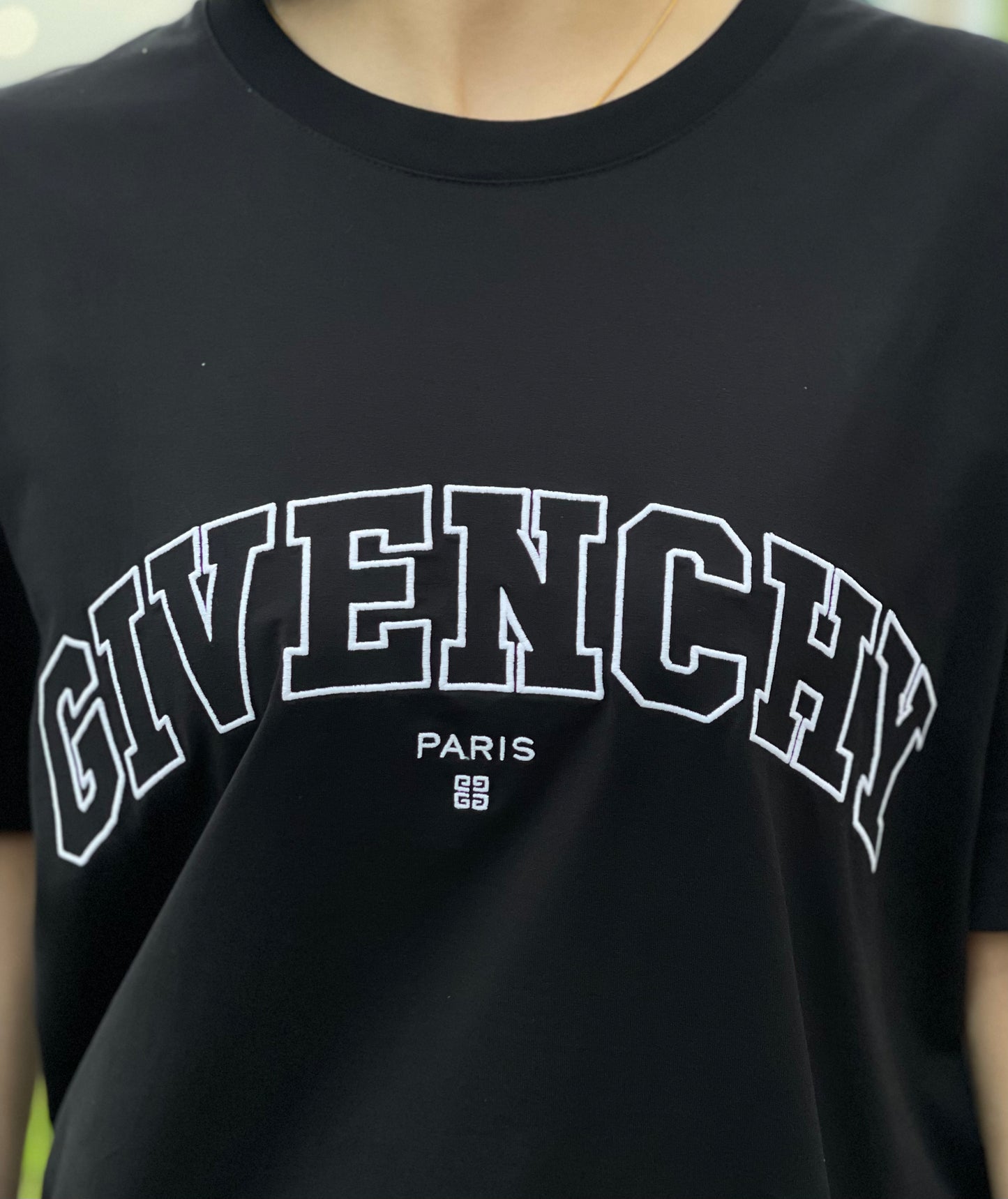 GIVENCHY COLLEGE EMBROIDERED JERSEY