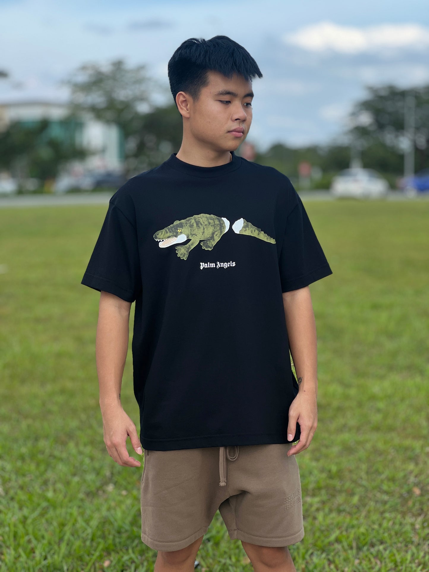 PALM ANGELS CROCO TEE