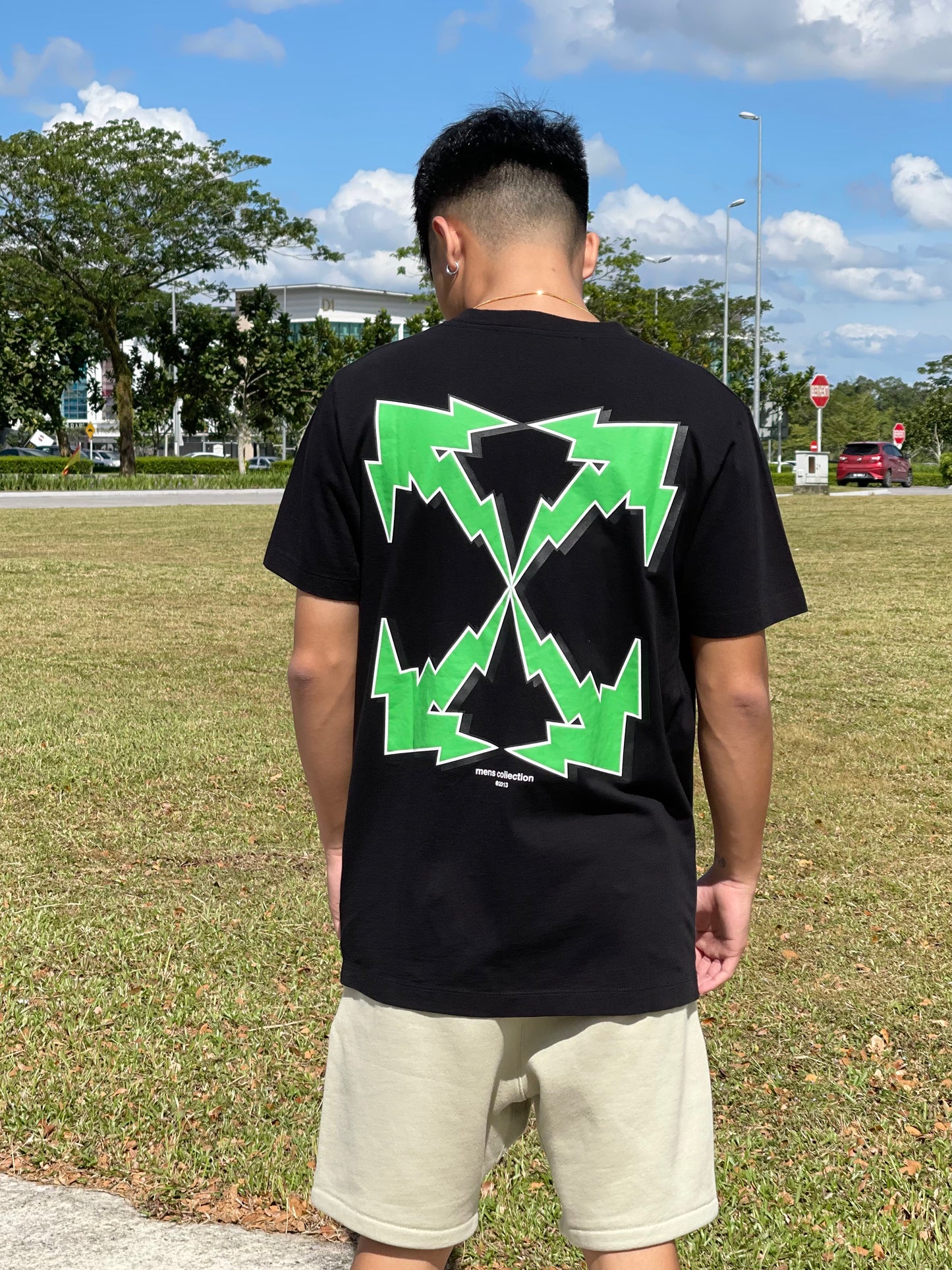 OFF-WHITE BOLT ARROW S/S BLACK - GREEN