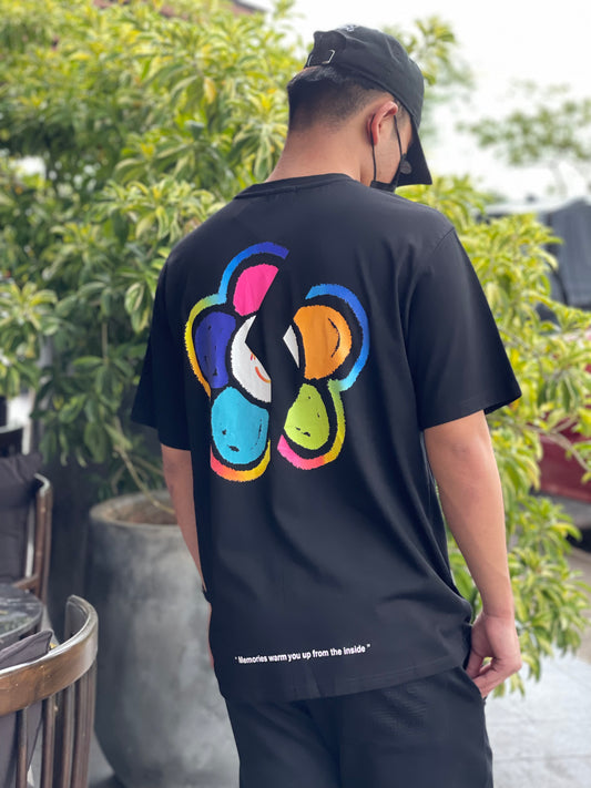 FRAGILE RAINBOW FLOWER TEE