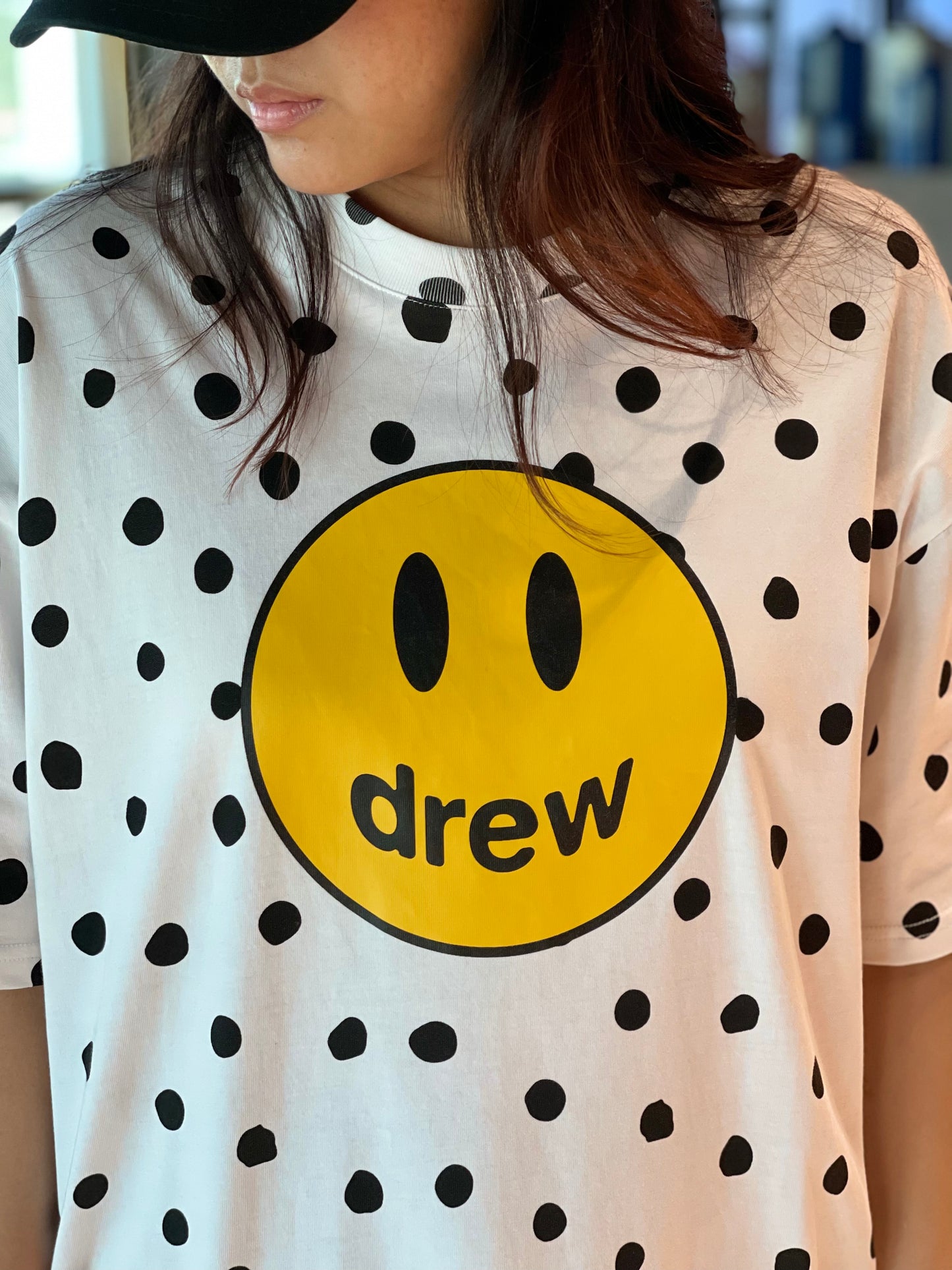 DREW HOUSE MASCOT SS TEE - POLKA DOT DREW FACE