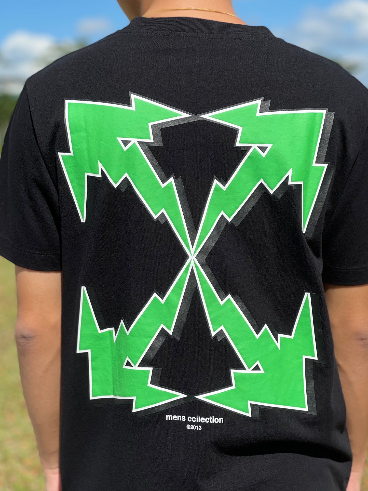 OFF-WHITE BOLT ARROW S/S BLACK - GREEN