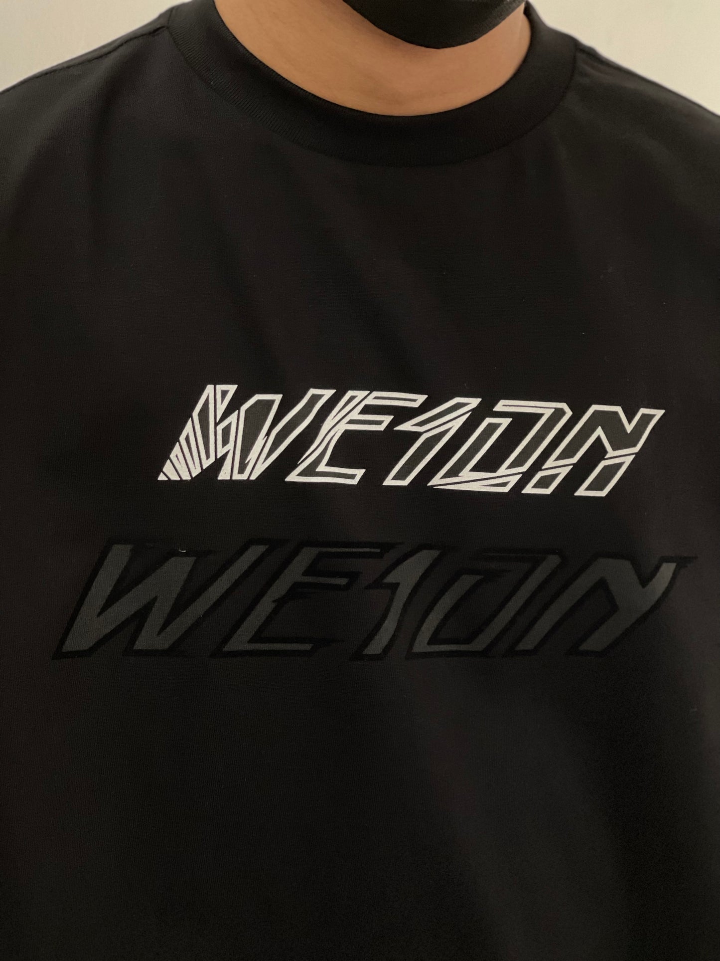 WE11DONE BLACK SPEED TEE