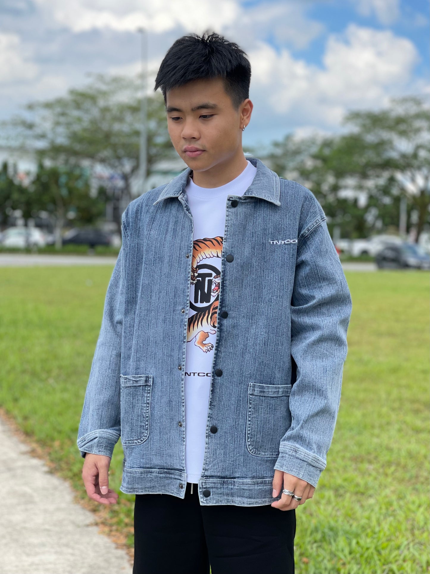 TNTCO TIGER DENIM SHIRT