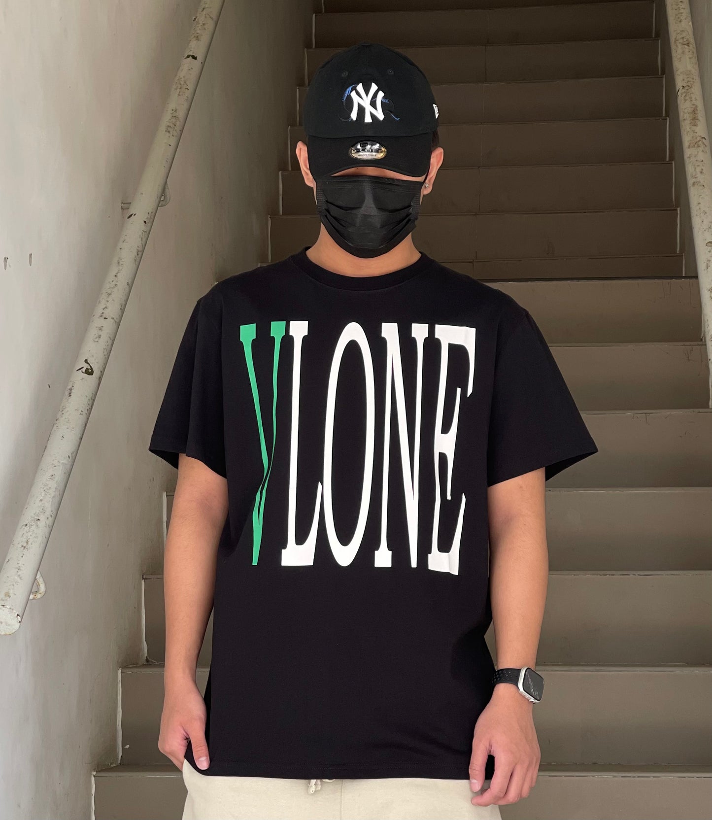 VLONE GREEN LOGO TEE