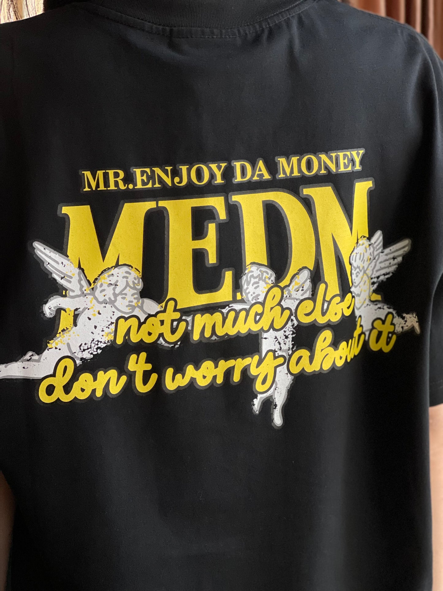 MR ENJOY DA MONEY ANGEL WITH HAND WRITING LOGO